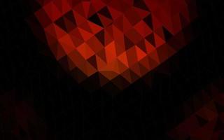 Dark Red vector shining triangular background.