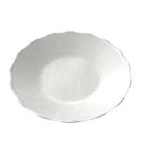 plato vacío sobre fondo blanco foto