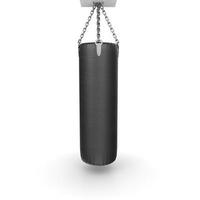 boxing bag on white background photo