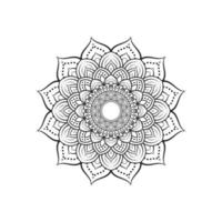 patrón de mandala de lujo ornamental, página de color de flores para interiores kdp vector