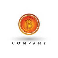 logotipo de moneda bit, logotipo de criptomoneda, logotipo de intercambio de bitcoin, dinero digital, plantilla de logotipo de letra b vector