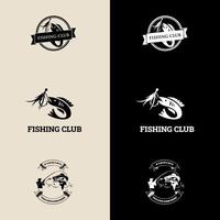 Fishing logo template. Sport fishing Logo. fishing illustration template vector