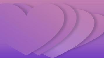 purple background with hearts photo