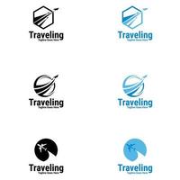 Travel logo template. travel agency and tour guide vector