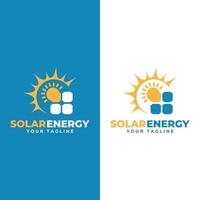 diseño de logotipo de energía solar. logotipo de energía solar vector