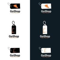 Online Shopping Logo. vector logo shop. Unique Shopping and Retail Logo Template