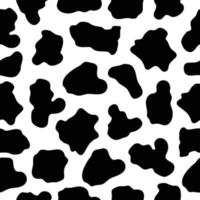 Cow print seamless pattern. Animal seamless print. vector