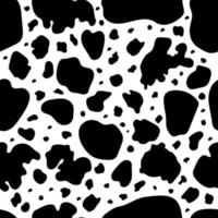 Vector black cow print pattern animal seamless.less.