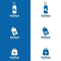 Online Shopping Logo. vector logo shop. Unique Shopping and Retail Logo Template