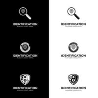 finger print logo, icon, symbol design template. suitable for company logo, print, digital, icon, apps, and other marketing material purpose vector