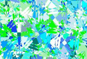 Light Blue, Green vector background with triangles.