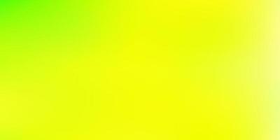 Light green, yellow vector gradient blur texture.