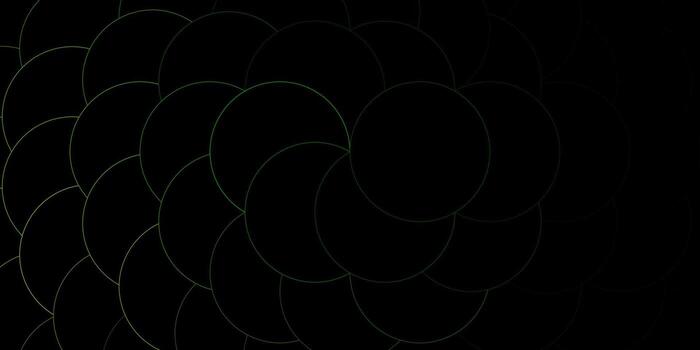 Dark Green, Yellow vector texture with disks.