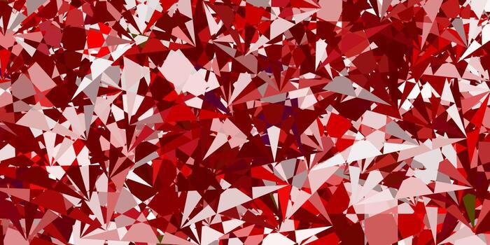 Light Red vector backdrop with triangles, lines.