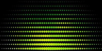 Telón de fondo de vector verde oscuro con puntos.