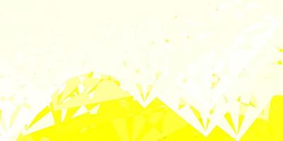 Light Yellow vector template with triangle shapes.