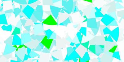 Light blue vector background with triangles.