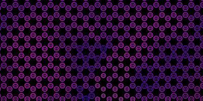 Dark Purple, Pink vector pattern with magic elements.