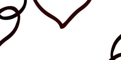 Light Red vector backdrop with sweet hearts.