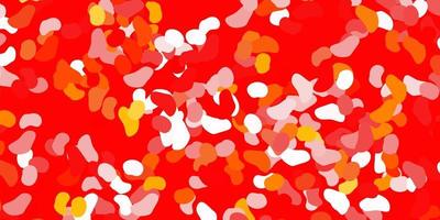 Light red vector texture with memphis shapes.