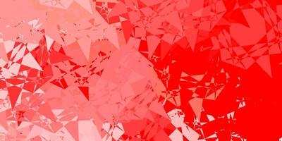 Light Red vector background with polygonal forms.