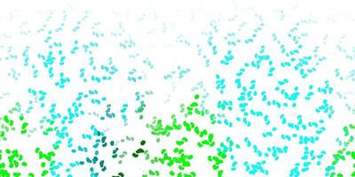 Light blue, green vector backdrop with chaotic shapes.