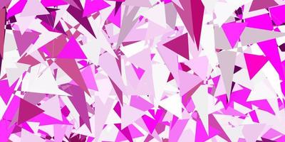 Light Pink vector layout with triangle forms.