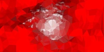 Light red vector triangle mosaic wallpaper.