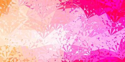 Light Pink vector background with polygonal forms.