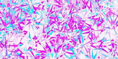 Light pink, blue vector pattern with polygonal shapes.