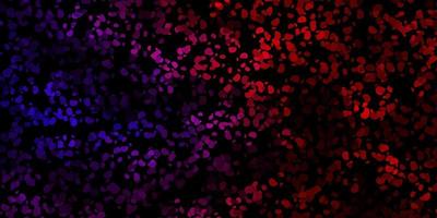 Dark pink, yellow vector background with random forms.