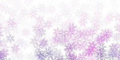 Light pink vector abstract background with leaves.