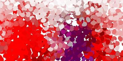 Light pink, red vector texture with memphis shapes.
