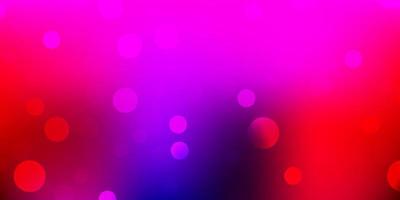 Light pink, red vector background with random forms.