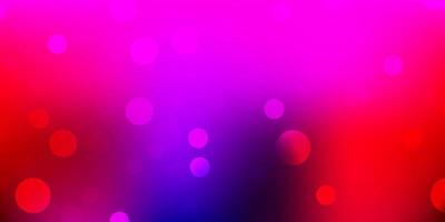 Light pink, red vector background with random forms.