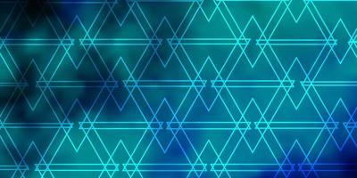 textura de vector azul claro, verde con estilo triangular.