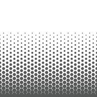 Hexagonal dots halftone template vector