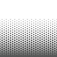 Hexagonal dots halftone template vector