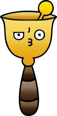 gradient shaded cartoon school bell