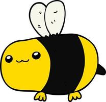 cartoon bee icon vector