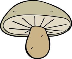 cartoon mushroom icon vector