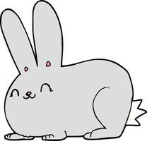 cartoon rabbit icon vector