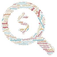 SEO - search engine optimization in word cloud photo