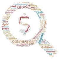 SEO - search engine optimization in word cloud photo