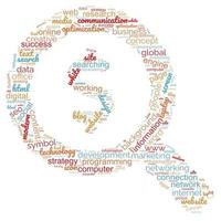 SEO - search engine optimization in word cloud photo
