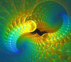 Abstract fractal art background, suggestive of astronomy and nebula. Computer generated fractal illustration art nebula. photo