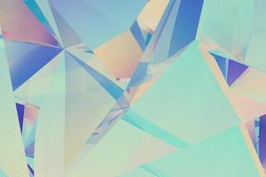 fondo de reflexión de cristal geométrico. diseño de textura poligonal degradada. representación 3d abstracta foto