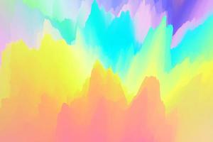 Rainbow gradient mountains decorative background. Iridescent frozen splash 3d illustration photo