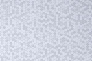 Abstract white background with hexagon grid 3d illustration. Small honeycomb cells random up and down move photo
