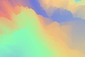 Acid holographic gradient liquid explosion 3d illustration. Abstract frozen splash background photo
